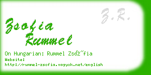 zsofia rummel business card